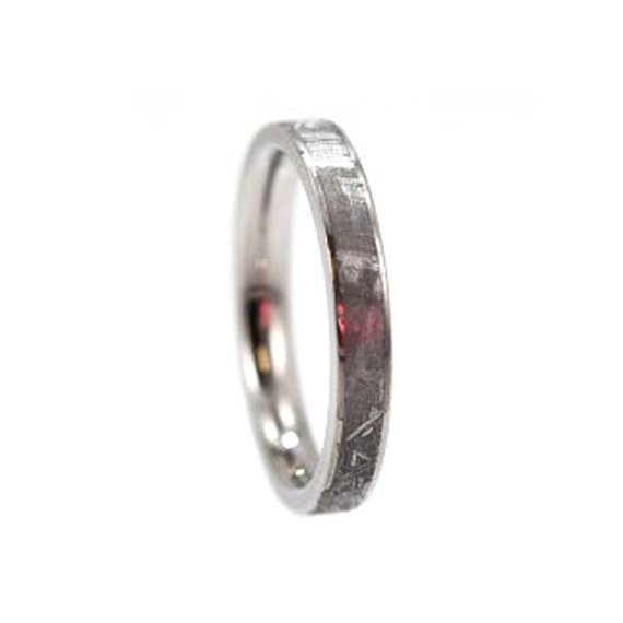 زفاف - Womens Engagement Ring, Meteorite Ring, Thin Titanium Ring, Wedding Band, Meteorite Wedding Band, Womens Meteorite Wedding Band