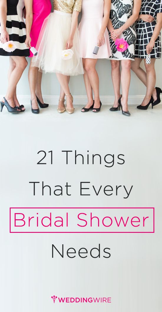 Hochzeit - The 21 Things Every Bridal Shower Absolutely Needs