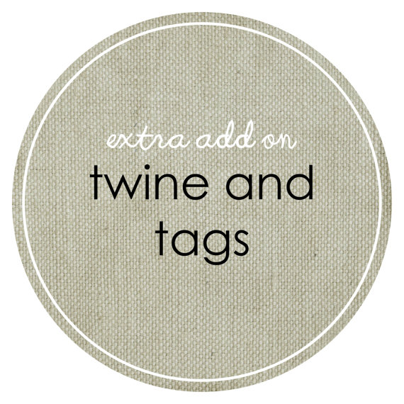 Wedding - Twine & Tags - Extra Add On