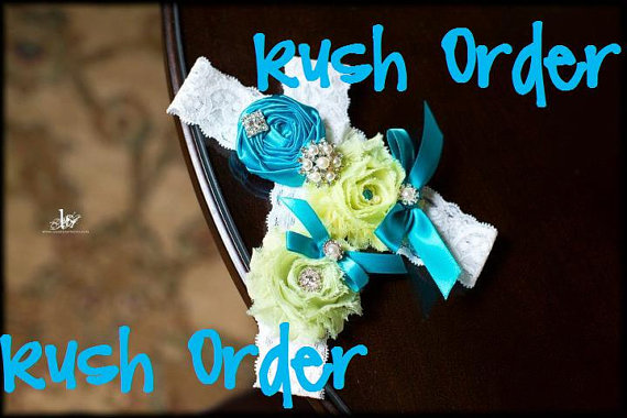 Свадьба - UNITED STATES--Rush Listing - Add on - Custom garter - Priority shipping