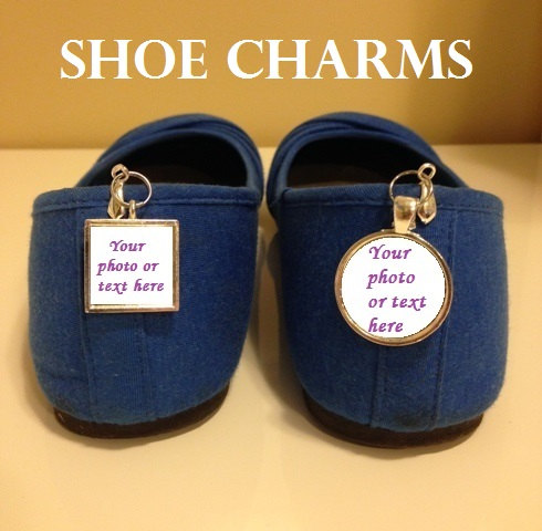 زفاف - Custom Photo Wedding Shoe Charm, Bridal shoe charm