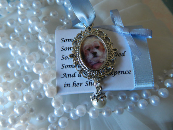 Wedding - Wedding Bouquet -Oval memory photo charm- Includes keepsake box and Picture included******SIlver Tone ***********