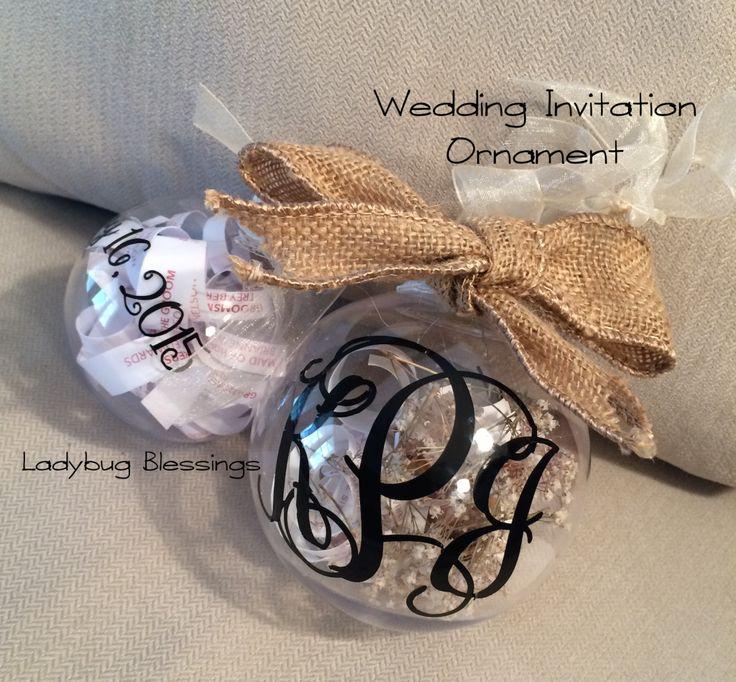 Hochzeit - Wedding Invitation Ornament 