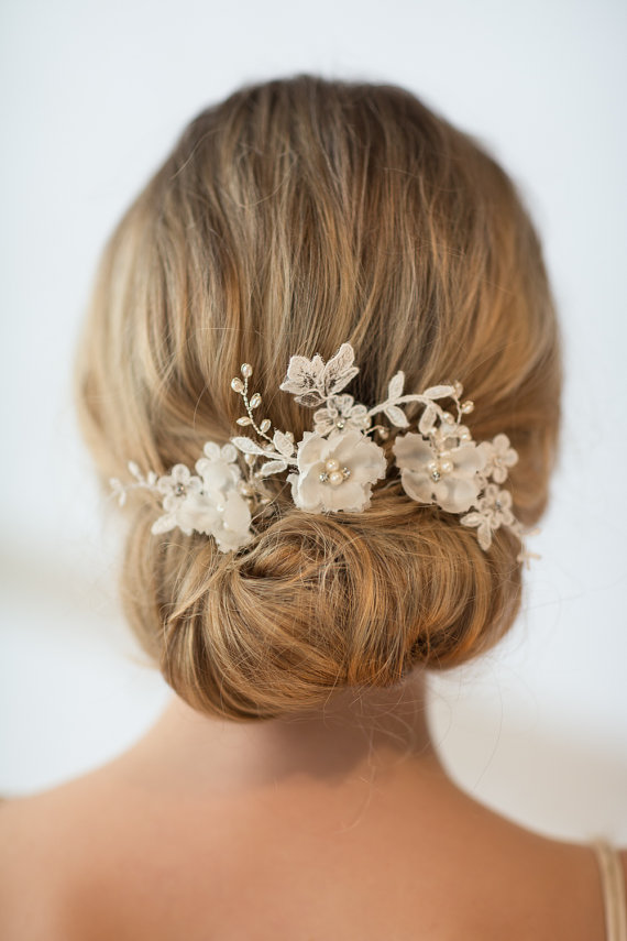 Wedding - Wedding Hairpins, Bridal Hairpins, Flower Wedding Hair Pins