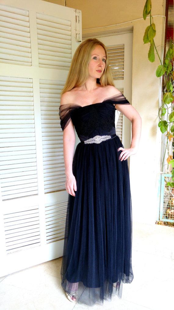 زفاف - Corset black lace dress 511