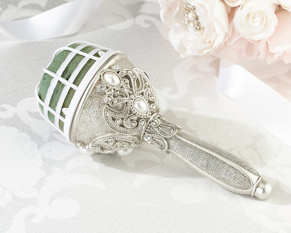 Свадьба - Jewelled Bouquet Holder, Wedding Flowers, FREE POSTAGE Australia Wide