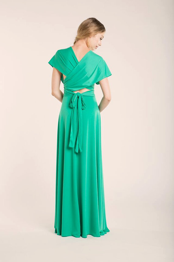 Wedding - Spring green Infinity dress, Green Long Infinity dress, Ready to ship dress, Bridesmaid Dress, Infinity Light Green dress, Green maxi dress