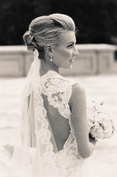 زفاف - Alencon Lace Wedding Veil