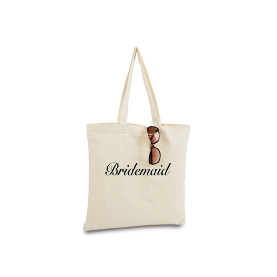 Hochzeit - Bridesmaid Tote Bag, Will You Be My Bridesmaid, Bridesmaid Gift, Maid of Honor Gift, Bridesmaid Bag, Bridesmaid Tote, Recycled Canvas Tote