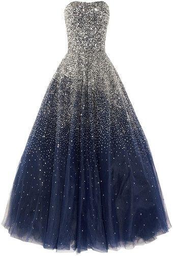 Wedding - It Looks Like The Night Sky Exploded On This Dress! :)