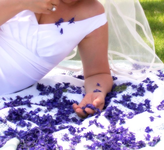 Hochzeit - Purple Dried Flowers, Confetti, Real Flowers, Dry Flowers, Lavender Flowers, Wedding, Larkspur, Flower Confetti, Purple, Blue,  Dried Flower