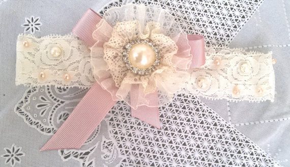 Mariage - Bridal Accessory,Wedding Accessory,Lace Garter set, For Women set, Lace and pearl