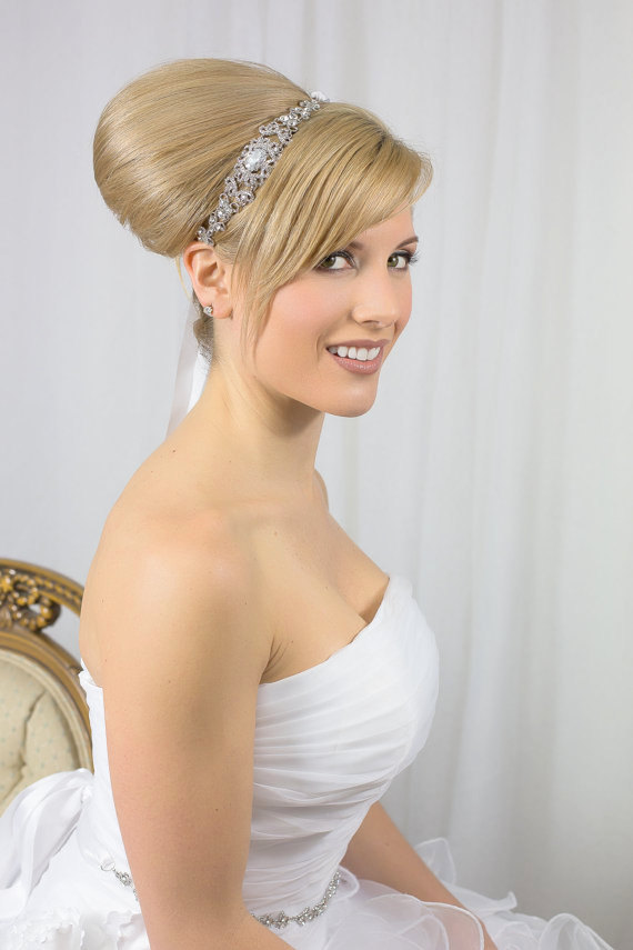 زفاف - Crystal Tiara - Crystal Headband - Crystal Hairband - Bridal Tiara - Bridal Headband - Bridal Hairband - Cubic Zirconia Hairpiece - ANNE