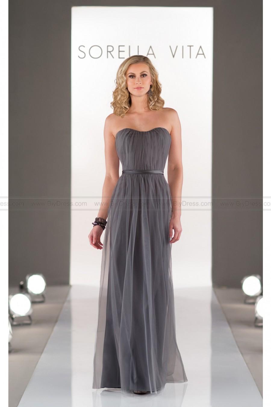 Hochzeit - Sorella Vita Strapless Floor Length Gown Style 8468