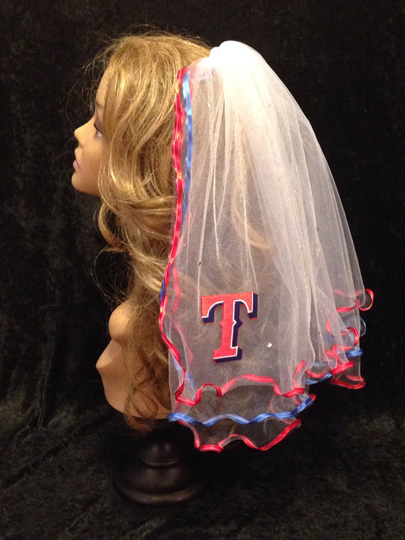 زفاف - Texas Rangers Bachelorette Veil