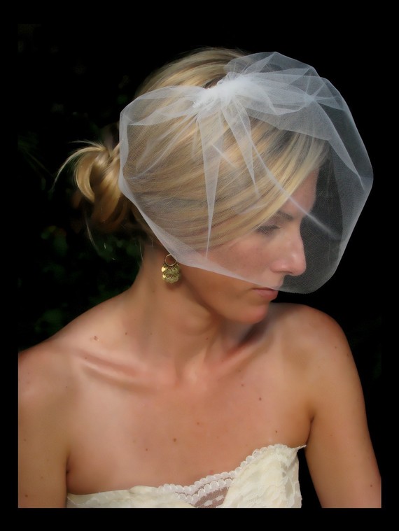 Wedding - Ready to Ship- Destiny wedding veil, bridal veill, blusher veil, bridal hair accessories