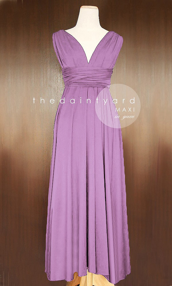 Hochzeit - MAXI Yam Bridesmaid Dress Convertible Dress Infinity Dress Multiway Dress Wrap Dress Prom Dress Full Length Dress Cocktail Dress Maxi Dress