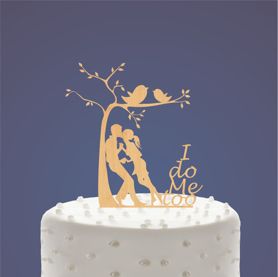 Свадьба - Wood Silhouette Bride and Groom, Yong Bride and Groom, Pure love, Empyrean love, Romantic filings, Wedding Cake Topper, Cake Decor