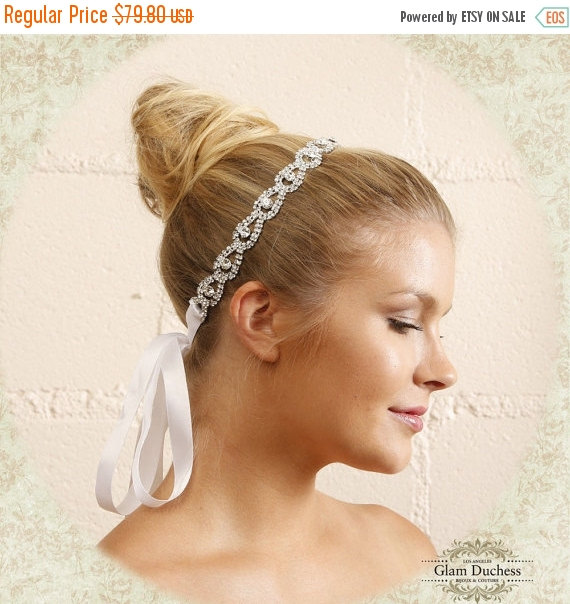 زفاف - Bridal hair accessory, bridal headband, Bohemian rhinestone headband, Crystal headband, wedding hair accessory