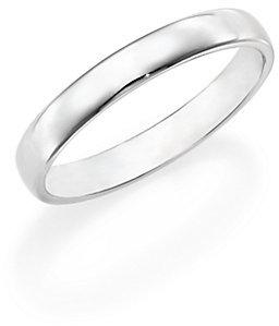 زفاف - De Beers Platinum Wide Court Wedding Band Ring