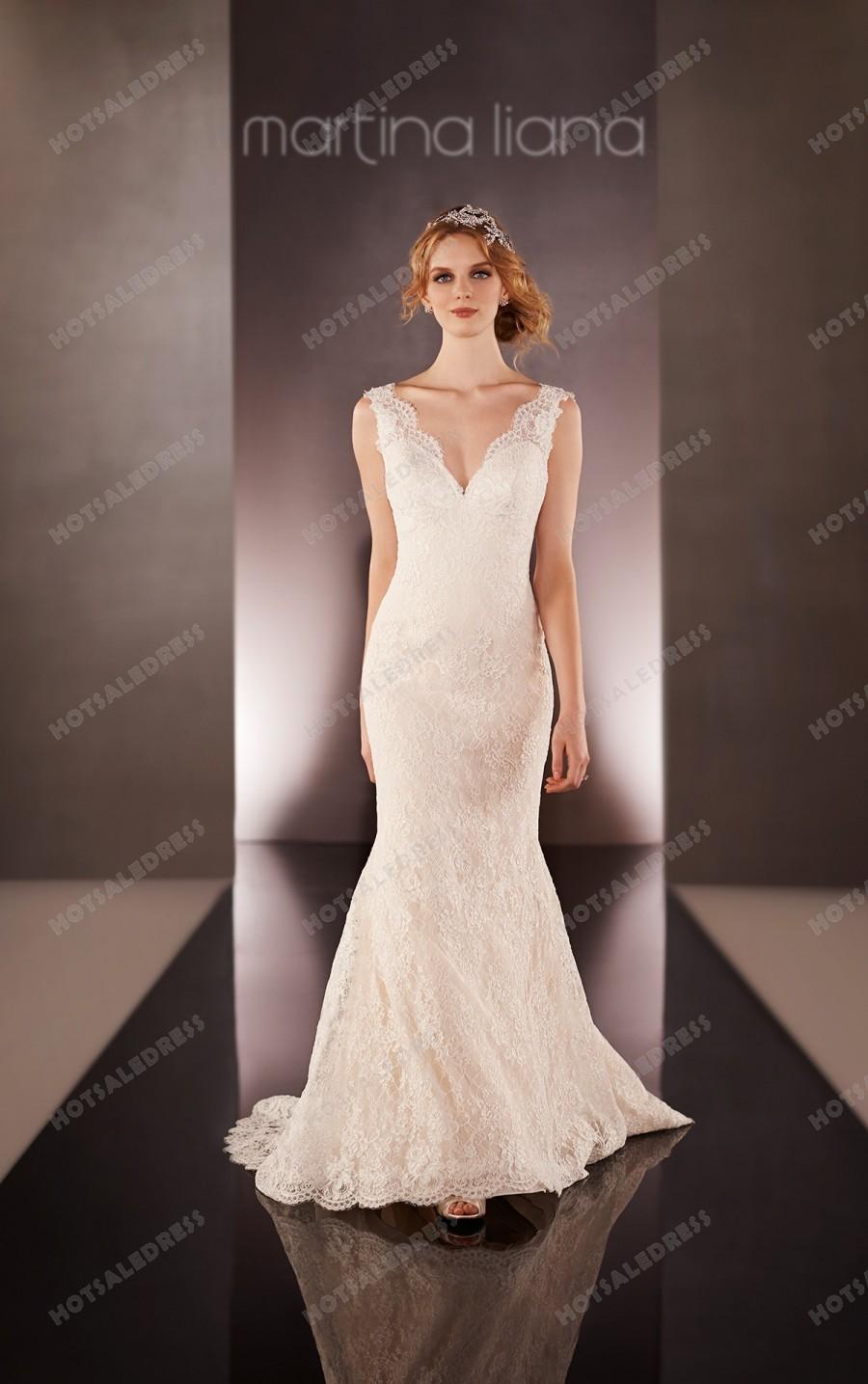 Hochzeit - Martina Liana Lace Sleeve Wedding Dress Style 651