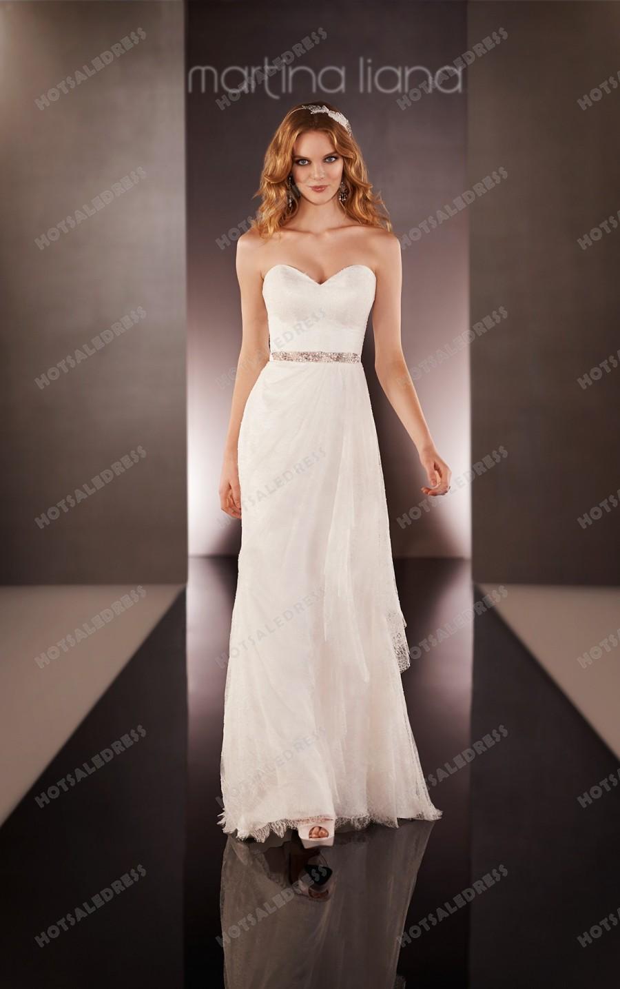 Wedding - Martina Liana Ivory Lace Wedding Dress Style 608