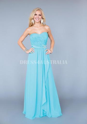Mariage - Buy Australia A-line Pretty Sweetheart Neckline Ruched Bodice Chiffon Floor Length Bridesmaid Dresses by kenneth winston 5077 at AU$141.37 - Dress4Australia.com.au