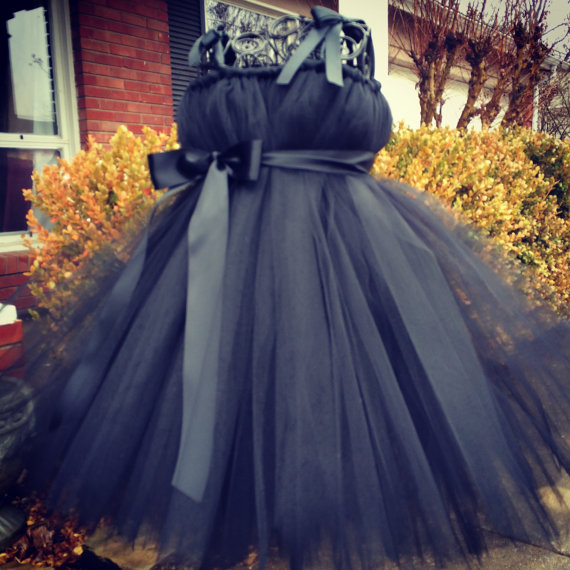 Свадьба - My little black tutu dress/ Pageant Attire/Tutu Dress/special event attire/