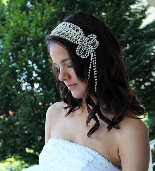 Hochzeit - Wedding Rhinestone  Headband, Bridal Headband, Bridal Hair Accessories, Rhinestone Headband, Wedding Hair Accessories