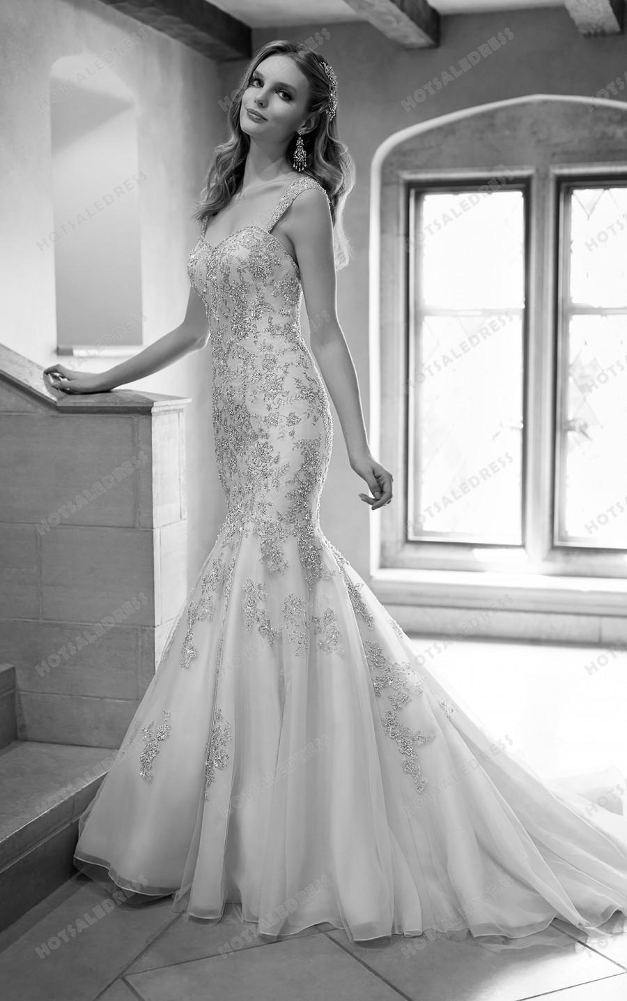 Hochzeit - Martina Liana Dropped Waist Wedding Dress Style 672