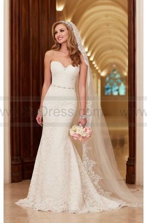 Wedding - Stella York Romantic Lace Over Satin Wedding Dress Style 6124