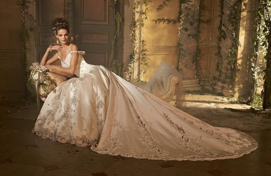 Mariage - Ball Gown Wedding Dresses Cathedral Train Online with $205.61/Piece on Hjklp88's Store 