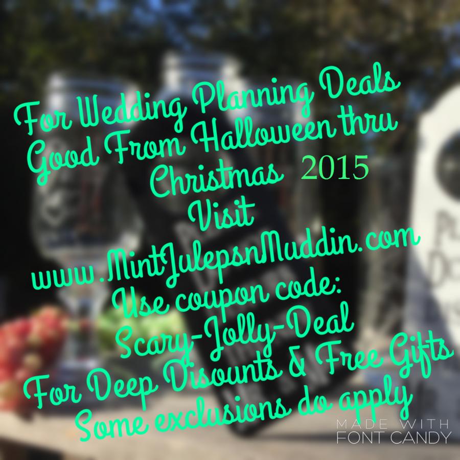 Hochzeit - Halloween to Christmas Wedding Shopping Discount Code