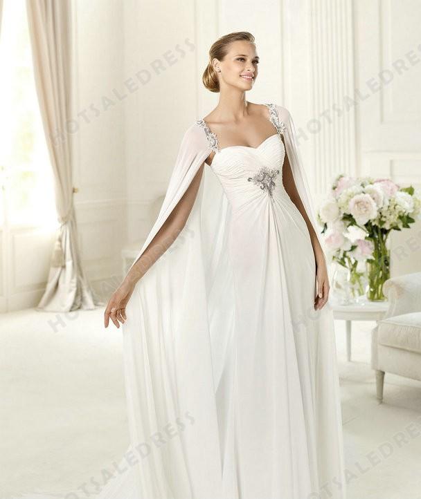 Свадьба - Bridal Gown - Style Pronovias Union Lace And Chiffon A-Lin