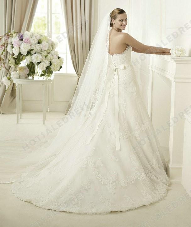 Свадьба - Wedding Dress - Style Pronovias Danesa Lace And Tulle Embroidery Strapless