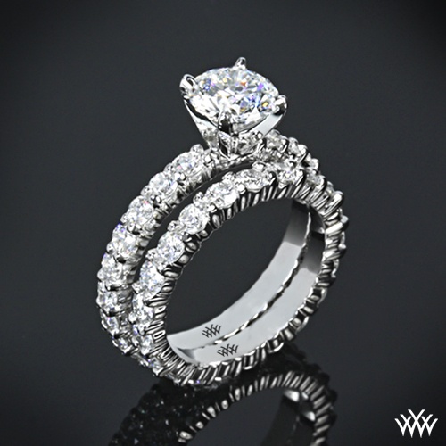 Wedding - Platinum "Diamonds For An Eternity" Diamond Engagement Ring & Wedding Ring