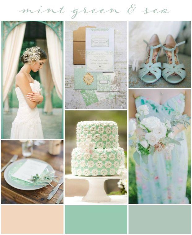Свадьба - Mint Green & Sea: Wedding Inspiration Colour & Ideas