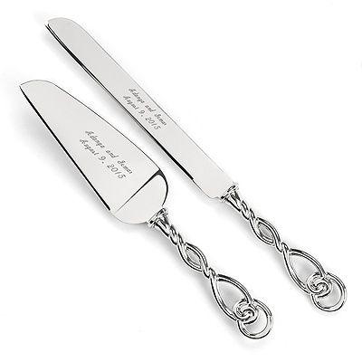 Mariage - Eternity Knot Knife And Server Set