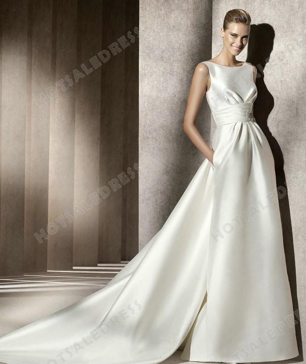 زفاف - Wedding Dress - Style Pronovias Eros Embroidery Bateau