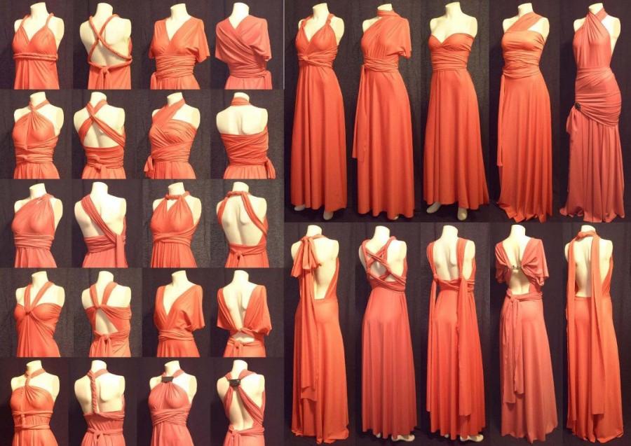 زفاف - SAMPLE DRESS -- LONG Free-Style convertible infinity wrap dress -- try the dress style out before committing to an order