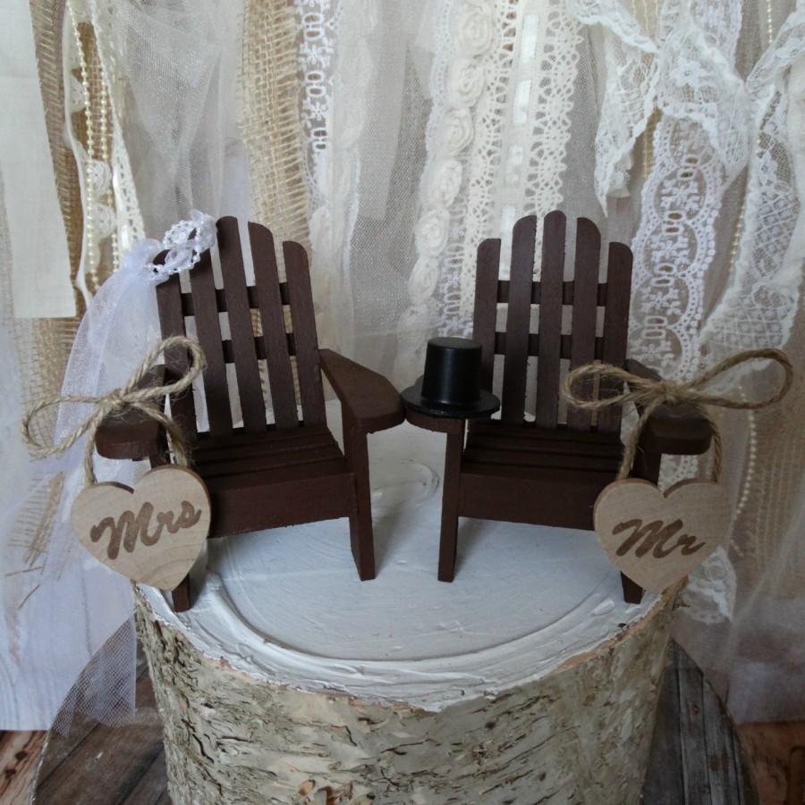 Hochzeit - Adirondack beach wedding chairs-Adirondack chairs-wedding cake topper-beach chairs-beach wedding-destination wedding-beach-custom