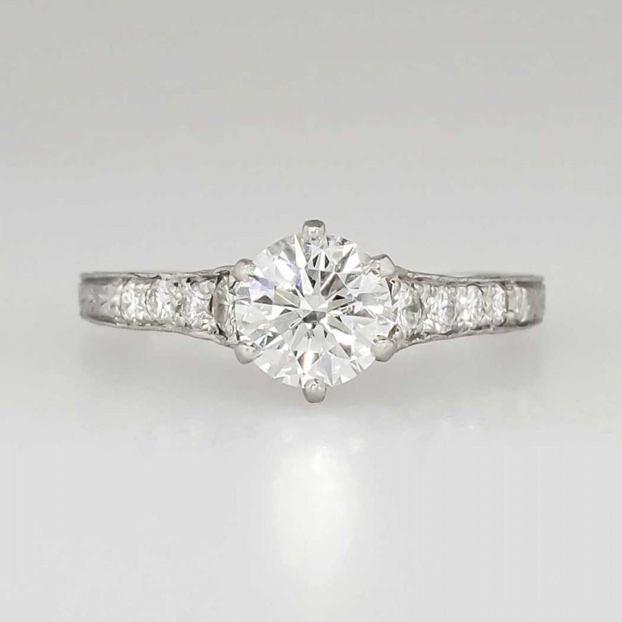 زفاف - SOLD------Payment Due 11/7------Gorgeous Estate 1.64ct t.w. Lazare Kaplan Diamond Engagement Ring Platinum