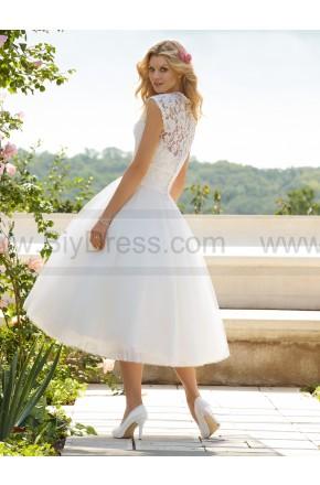 زفاف - Elegant Tea Length Bridal Dress Voyage By Mori Lee 6749