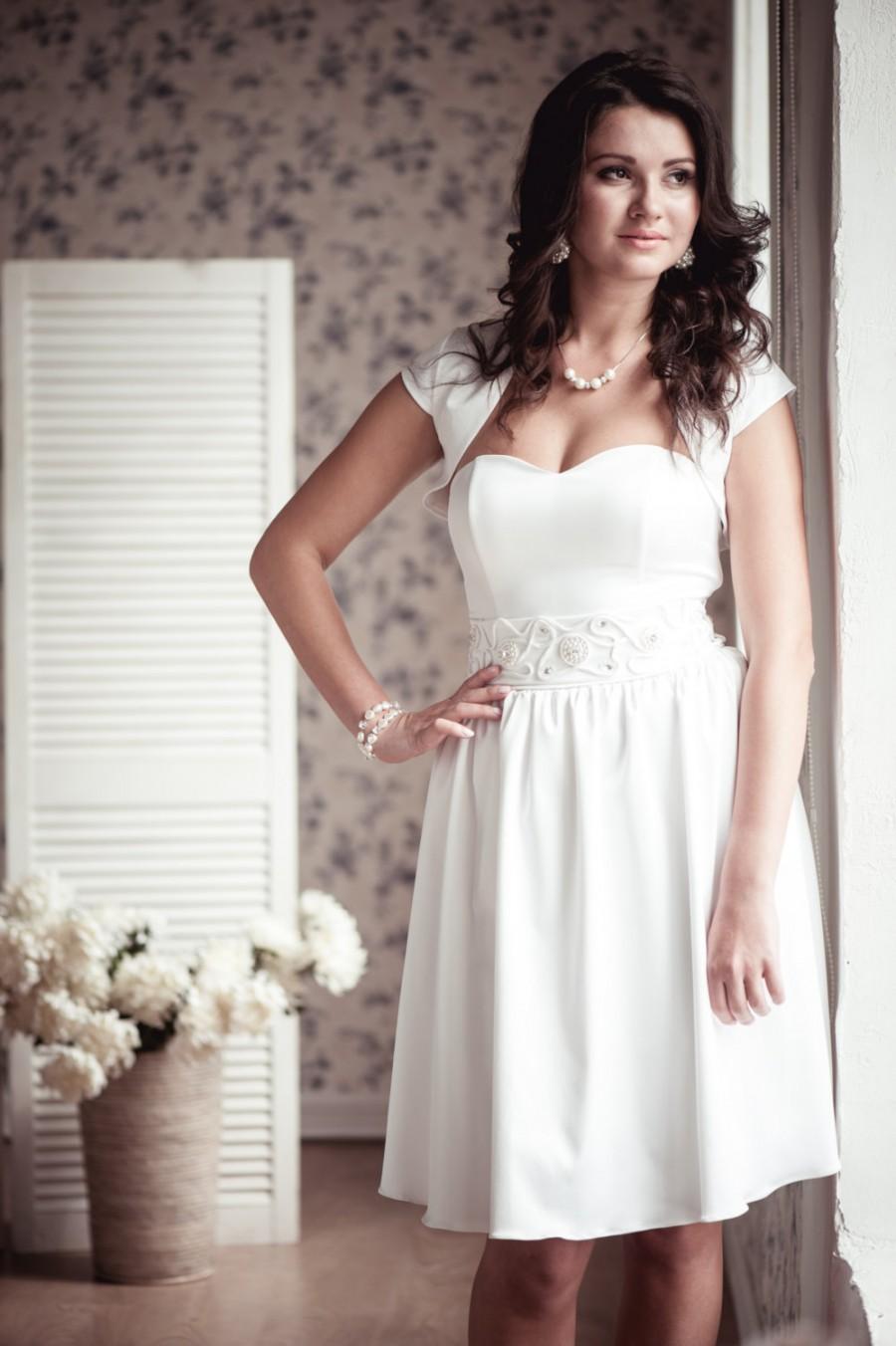 Mariage - ON SALE A-line short wedding dress M20