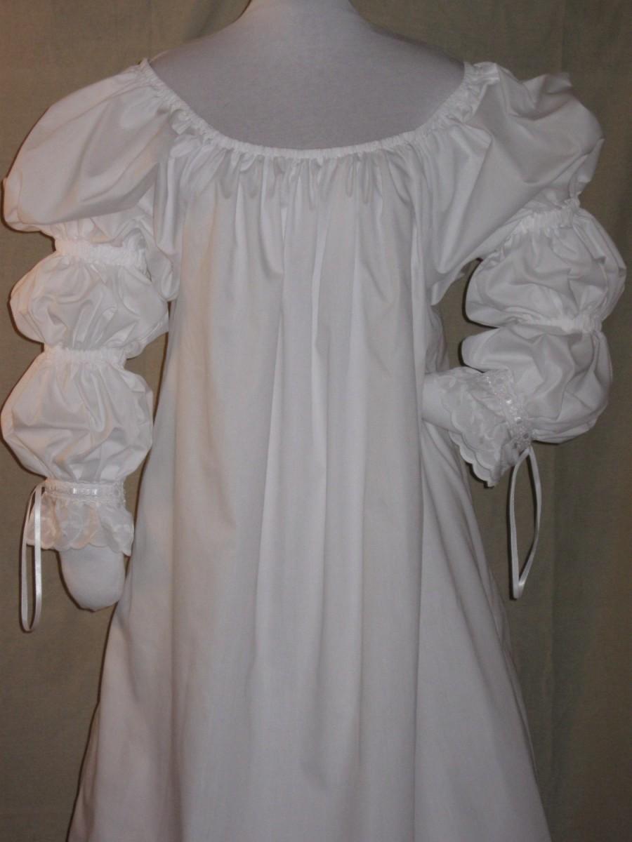 Wedding - DDNJ 3 tier Nobility Court Chemise Plus Custom Made Your ANY Size Anime larp Lolita Renaissance Medieval Costume Halloween Medieval Pirate