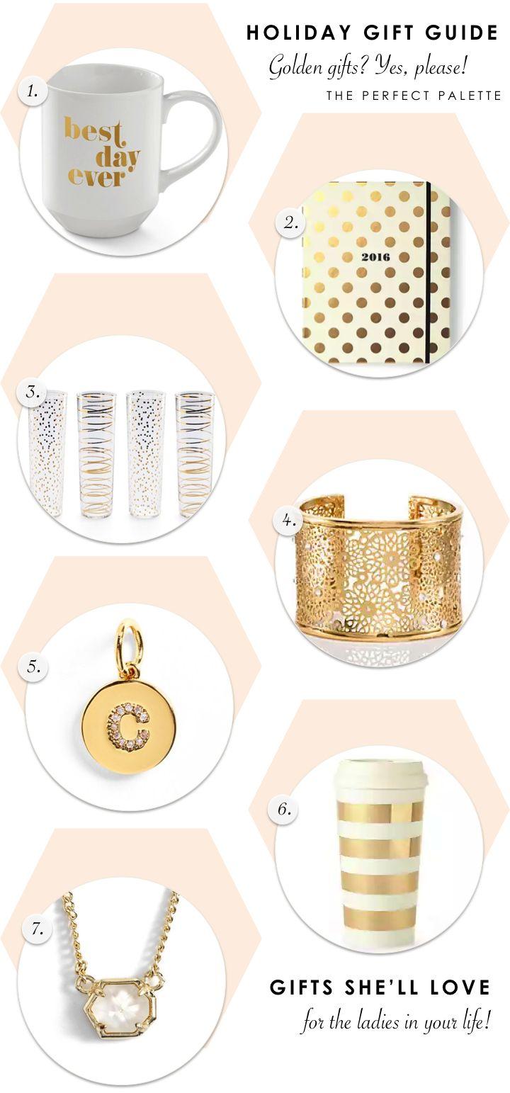 Свадьба - Holiday Gift Guide - Golden Gifts? Yes, Please!