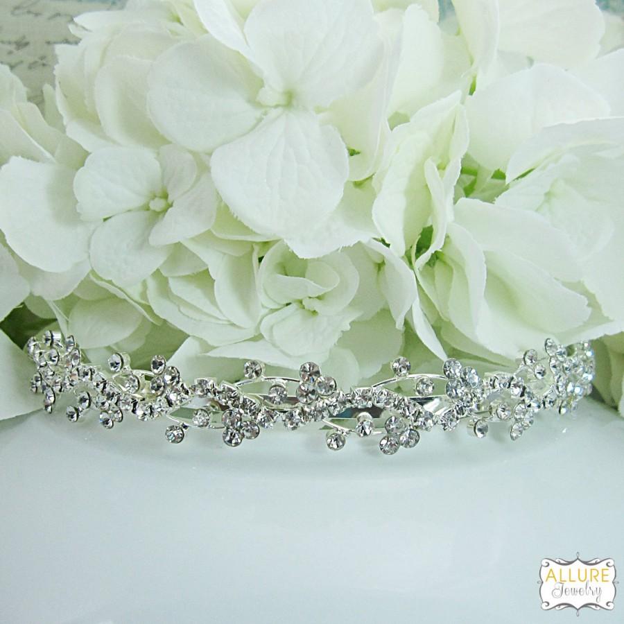 Hochzeit - Rhinestone Crystal bridal headband headpiece, wedding headband, wedding headpiece, rhinestone tiara, rhinestone, crystal bridal 207999395