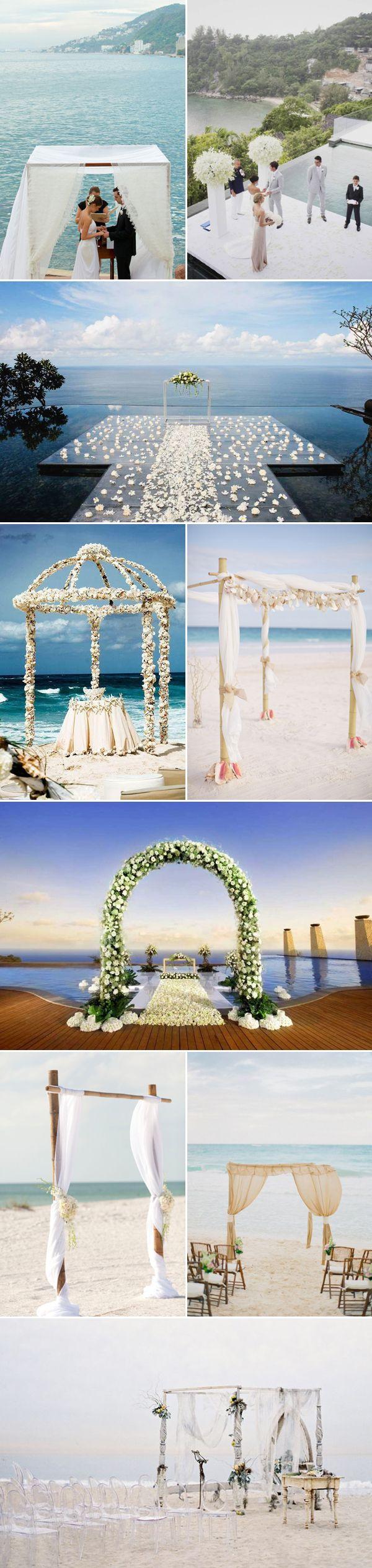 زفاف - 25 Oh-So-Beautiful Summer Wedding Altar Ideas