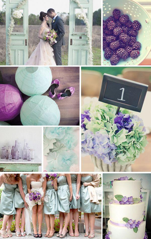 زفاف - Мятный И Фиолетовый