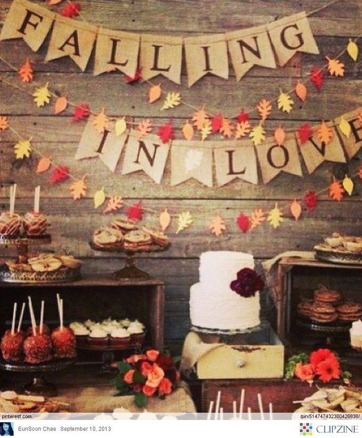 زفاف - Fall Wedding Tablescape Idea